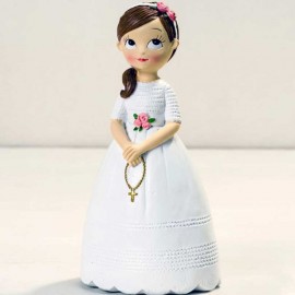 Figura Garota com Rosario 16,5 cm