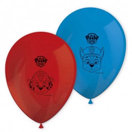 8 Balloos Canine Red e Blue Latex Patrol