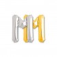 Globo Letra M Foil 81 cm