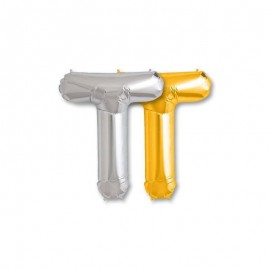 Balão Letra T Foil 81 cm