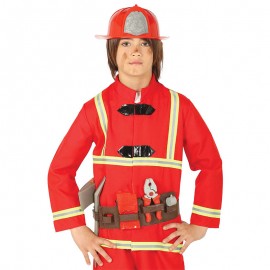 Cinto de bombeiro com capacete infantil