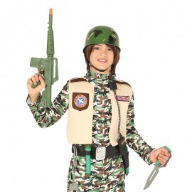 Cinto Militar com Capacete Infantil