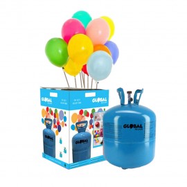 Bombona de Helio Pequeña con 30 Globos Pastel