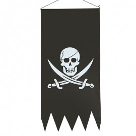 Pendón Pirate Skull 43 x 86 cm