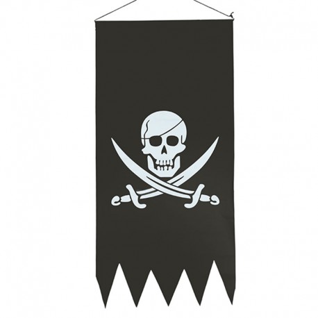 Pendón Pirata Calavera 43 x 86 cm