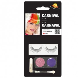 Set de Maquillaje para Ojos Glitter Rosa