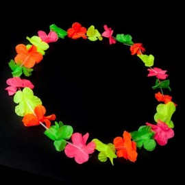 Colar havaiano de flor UV
