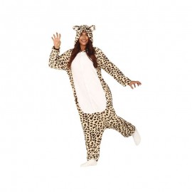 Costume de Leoparda Pijama adulto