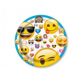 8 Platos con Emoticonos 17,7 cm