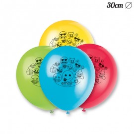 8 Globos con Emoticonos 30 cm