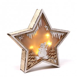 LED Wood Star 24 cms