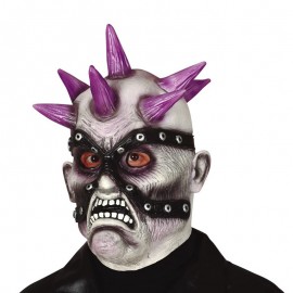 Latex de máscara punk zumbi