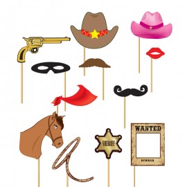 Definir fotocall cowboy 12 pcs