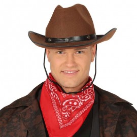 Chapéu de cowboy de feltro marrom