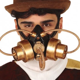 Máscara de gás steampunk