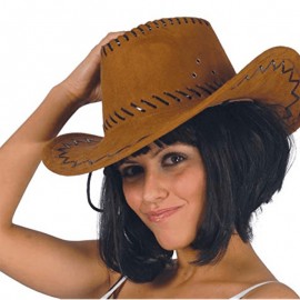 Chapéu de cowboy de couro símile