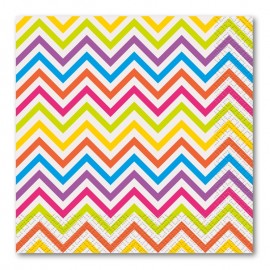 16 Servilletas Chevron 33 cm