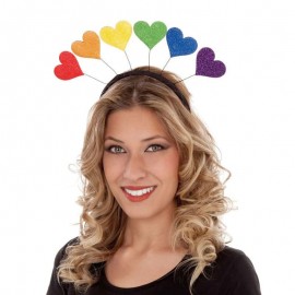 Rainbow Headband com corações