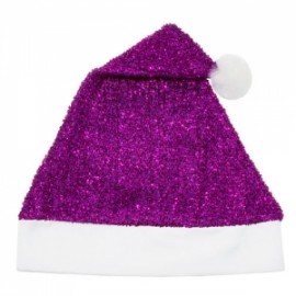 Gorro de Navidad Lila Purpurina