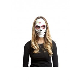Máscara de face média do dia de morto de látex