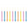 10 Velas Rayadas para Cumpleaños