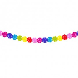 Grinalda Flores Multicolor 2 metros