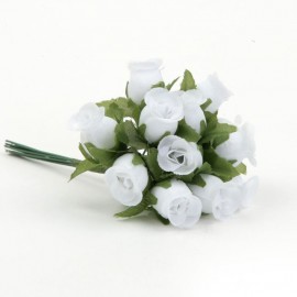 12 chicotes de rosas brancas