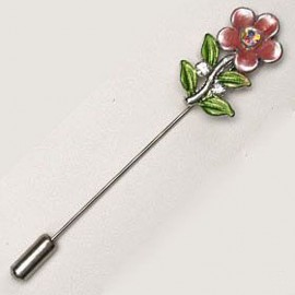 12 pinos de flores com diamante metálico