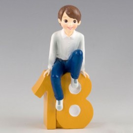 Figura para 18 bolos de aniversário sentados