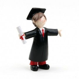 Figura para pequenos bolos de graduação