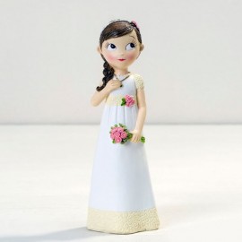 Figura Garota Vestido Romântico 16,5 cm.