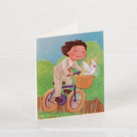 100 cartões de biblioteca infantil de bicicleta