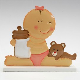 Figura para Tartas Bebé con Biberón 15 cm