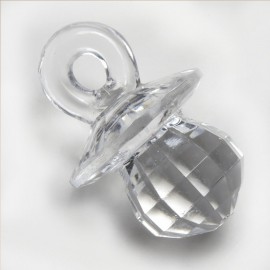 144 Chupetes Entidade Transpar 2,7 Cm