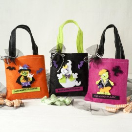 3 sacolas de Halloween com 16 doces