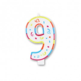 Vela Grande com Coloridos Número 9