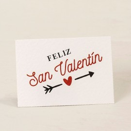 5 cartões precordados felizes Valentine 5 x 3,5 cm