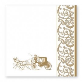 20 Servilletas Carruaje Caballos 33 cm
