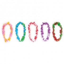 Collar Multicolor Hawaiano de Plástico 90 x 7 cm