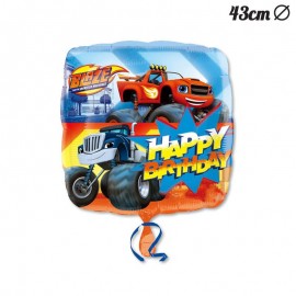 Balão Foil Happy Birthday Blaze 43 cm