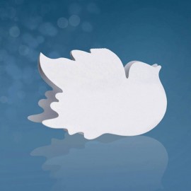 10 Tarjetas forma Paloma 7,5 x 5 cm