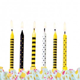 6 Velas para Aniversário Vários Desenhos