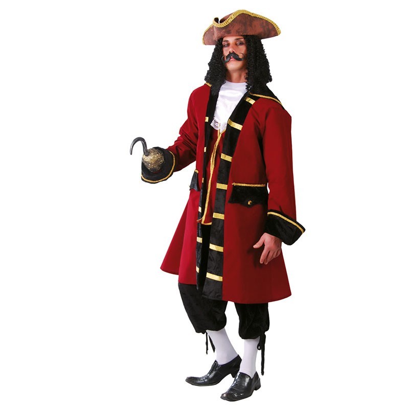 Fantasia Masculina Capitão Pirata Festa Halloween