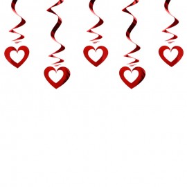 5 Colgantes con Corazones Agujereados 5 Colgantes con Corazones Agujereados