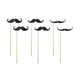 6 Bigodes para Photo Booth