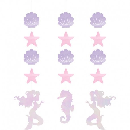 Decorativos Pendentes Iridescente Sereia