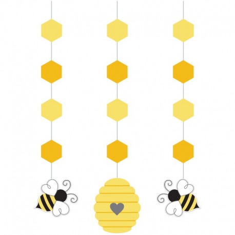 3 Decoraçãoes para suspender abelhas Baby