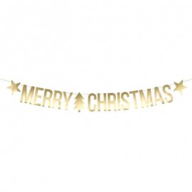 Banner Merry Christmas Dorado 10.5x150 cm