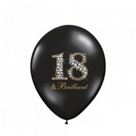 Balões 18 anos brilhante 30 cm