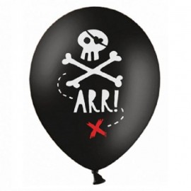 6 Piratas Party 30 cm Balões